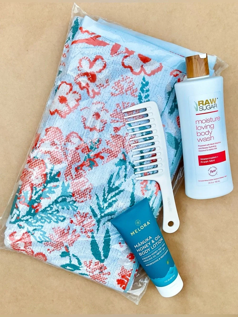 Anthro ❉ Lillian Cotton Floral Bath Towel in Blue